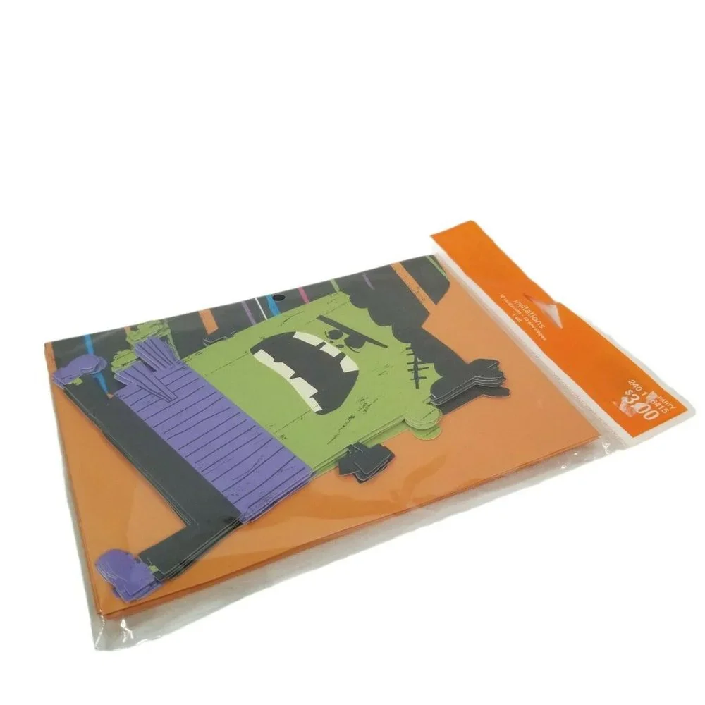 Halloween Invitations Party 10 Pack Frankenstein It's Alive 2010 Target Monster